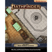 Pathfinder RPG 2nd Edition: Flip-Mat - Night Market & Shrine