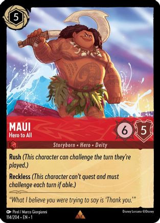 Maui's Fish Hook, Into the Inklands (Cold Foil)