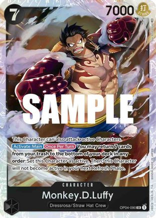 Monkey.D.Luffy (OP04-090) Kingdoms of Intrigue Foil - Game Nerdz