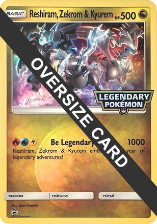 zekrom and reshiram pokemon cards Reshiram, Zekrom & Kyurem - Jumbo Cards Holofoil(MP)