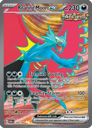 Roaring Moon ex - 229/182 229 - SV04 Paradox Rift Holofoil - Game