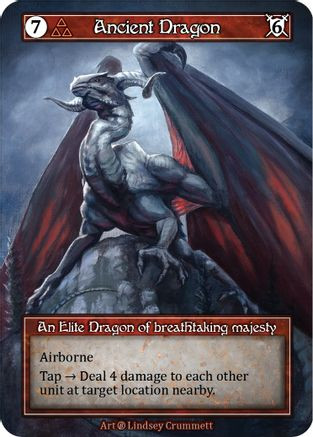 ancient dragon mtg cards (056) Magic The Gathering Commander Legends: Battle for Baldur's Gate Single: Ancient Silver Dragon Holo Mythic