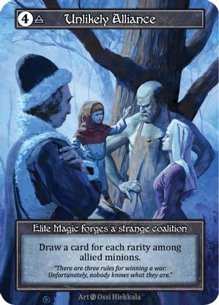 mtg alliance cards Unlikely Alliance Print