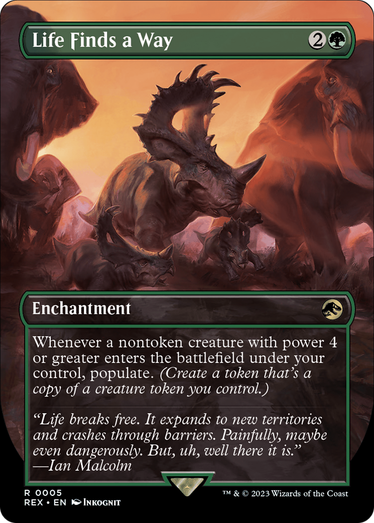 ian malcolm mtg card Ian Malcolm, Chaotician [38] [Borderless] [Emblem] [Universes Beyond:  Jurassic World Collection] [Foil] – Face to Face Games main image 0