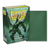 Dragon Shield: "Power" Metallic Green - Matte Dual Japanese Size Card Sleeves (60ct)