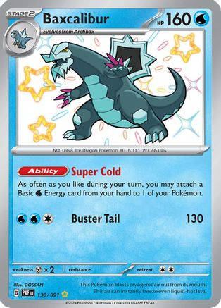 Baxcalibur 130 - SV Paldean Fates Holofoil - Game Nerdz