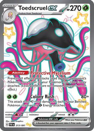 Toedscruel ex 213 - SV Paldean Fates Holofoil - Game Nerdz Toedscruel ex 213 - SV Paldean Fates Holofoil - Game Nerdz