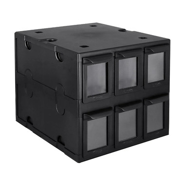 BCW Supplies: 6 Drawer Card Catalog - Black - Game Nerdz