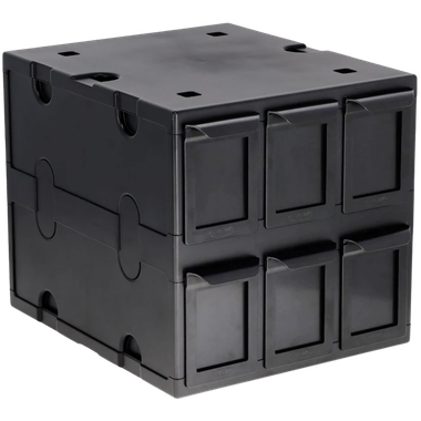 BCW Supplies: 6 Drawer Card Catalog - Black - Game Nerdz