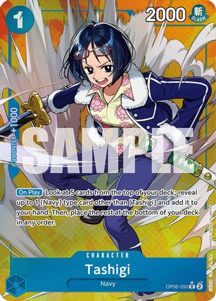 Tashigi (Alternate Art) (OP06-050) Wings of the Captain Foil
