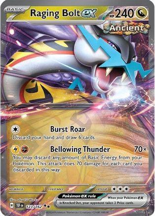 pokemon temporal forces rare cards Walking Wake ex - 050/162 - SV05: [DOUBLE RARE] Violet in Mint condition. 2024 Pokmon Temporal Forces Gouging