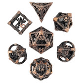 Forged Gaming: Deep Dreamer Copper Hollow - Polyhedral Metal RPG Dice Set (7ct)