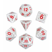 Forged Gaming: Silver Spider Hollow - Polyhedral Metal Dice Set (7ct)