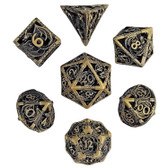 Forged Gaming: Dragon Rampant Bronze Hollow - Polyhedral Metal Dice Set (7ct)