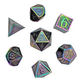 Forged Gaming: Deco Spectrum - Polyhedral Metal RPG Dice Set (7ct)