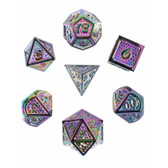 Forged Gaming: Fey Fatale - Polyhedral Metal RPG Dice Set (7ct)