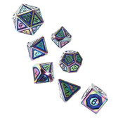 Forged Gaming: Illusionists Prestige - Polyhedral Metal Dice Set (7ct)