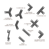 Battle Systems Terrain: Plastic Terrain Clips - Grey