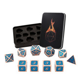 Forged Gaming: Guardian Copper Sparkle Blue Set of 10 Metal Dice