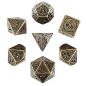 Forged Gaming: Necro Gold 7-Piece Metal Dice Set