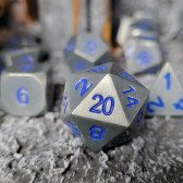 Forged Gaming: Battle Steel Blue Set of 10 Metal Dice