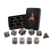 Forged Gaming: Iron Red Set of 10 Metal Dice