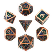 Forged Gaming: Dragon Envy Set of 7 Metal Dice