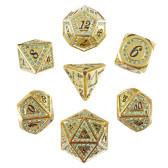 Forged Gaming: Bejeweled Treasure 7-Piece Metal Dice Set