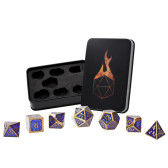 Forged Gaming: Bardic Blue Set of 7 Metal Dice