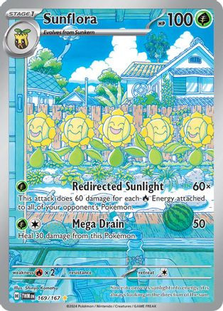 Sunflora 169 - SV06 Twilight Masquerade Holofoil - Game Nerdz