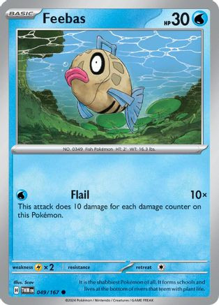 Feebas 49 - SV06 Twilight Masquerade Reverse Holofoil - Game Nerdz