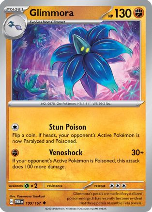 twilight masquerade card list rare Glimmora 109 - SV06 10 Pokémon TCG: Twilight Masquerade