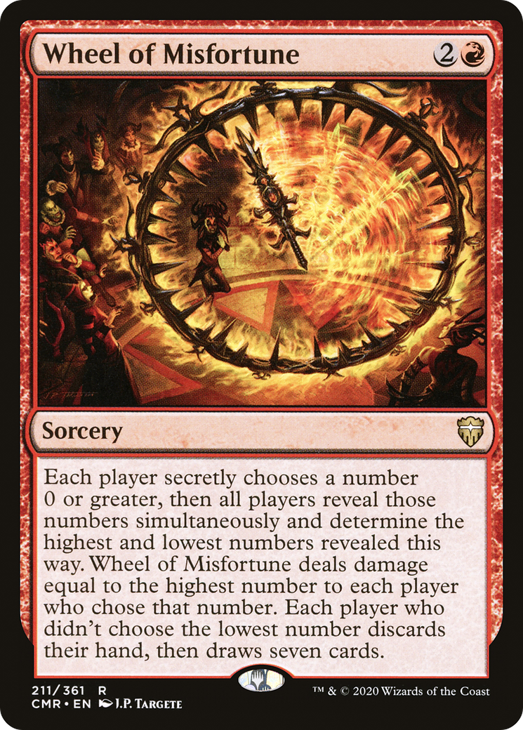 mtg MTG Wheel of Fortune リバイズド 黒枠 FBB Wheel of Fortune [3ED 