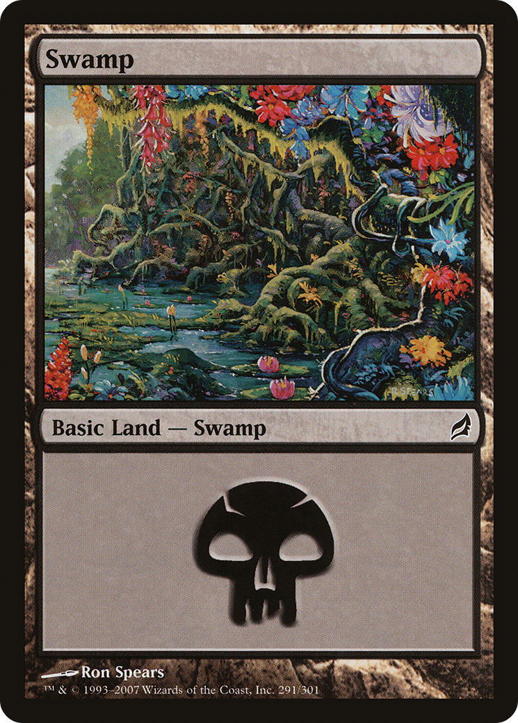 MTG SLP 0033 沼 / Swamp Foil Magic Con B Swamp (0033) (SLP-033) - Secret Lair Showdown Foil - Game Nerdz