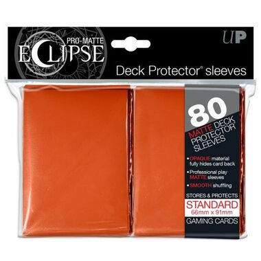 eclipse card sleeves review Pro-Matte Eclipse Standard Size Card Sleeves - Orange (80ct)