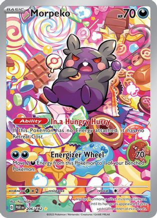 ポケ！ Morpeko - 206/182 206 - SV04 Paradox Rift Holofoil (LP) - Game Nerdz