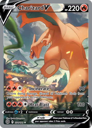 Charizard V 154/172 - Brilliant Stars Holofoil (LP) Charizard V 154/172 - Brilliant Stars Holofoil (LP)