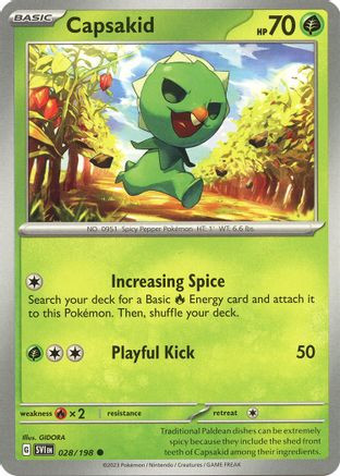 Capsakid 106 - SV Paldean Fates Holofoil - Game Nerdz