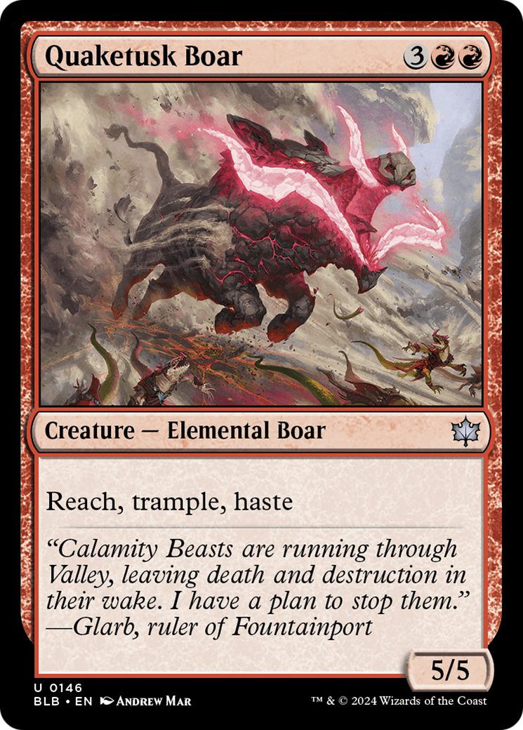 ironhoof boar mtg card text (CLB-012) - Battle for Baldur's Gate Tokens Boar attacks Magic The Gathering - Kamigawa