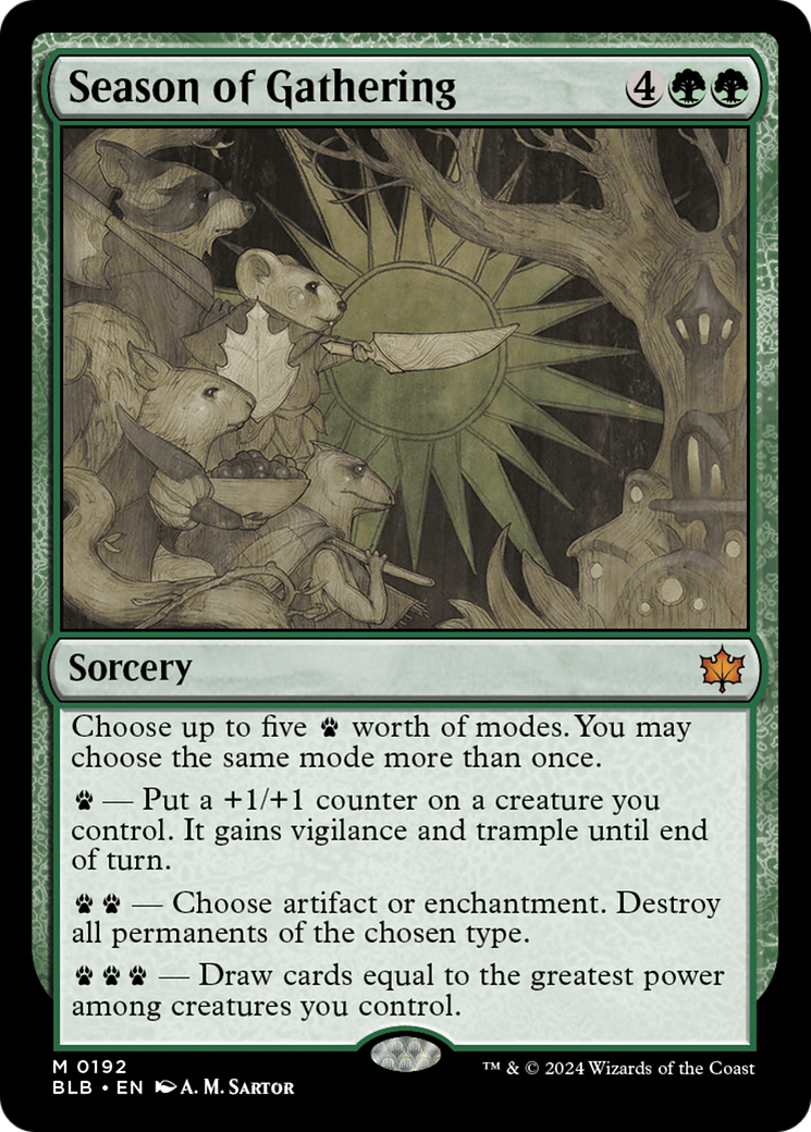 Valley Floodcaller (BLB-308) - Bloomburrow: (Showcase) Foil - Game