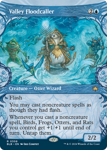 Valley Floodcaller (BLB-308) - Bloomburrow: (Showcase) Foil - Game