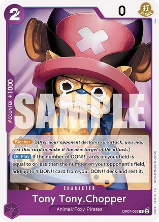 激レア シリアルナンバー77　シュタイフ x TONYTONY. CHOPPER OP07-103 Tony Tony.Chopper Card | One Piece Card Game