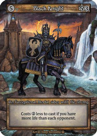 【Foil】黒騎士/Black Knight[DCI] Foil】《黒騎士/Black Knight》(FNM)[DCIマーク] 黒 | 日本最大級 MTG