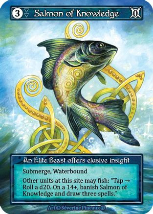 Salmon of Knowledge (Foil) - Arthurian Legends Foil - Game Nerdz Salmon of Knowledge (Foil) - Arthurian Legends Foil - Game Nerdz