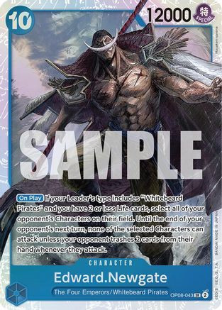Edward.Newgate (OP08-043) Two Legends Foil - Game Nerdz