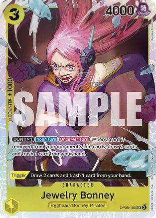 Jewelry Bonney (OP08-105) Two Legends Foil - Game Nerdz