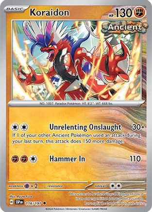 pokemon cards koraidon Pokemon Card Japanese Koraidon 069/106 sv8 TCG main image 0