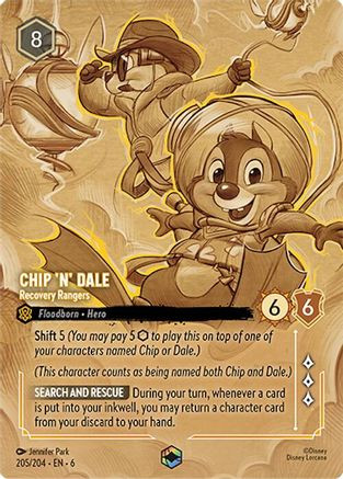 Chip 'n' Dale - Recovery Rangers (Enchanted) (205/204) - Azurite