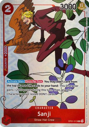 Sanji OP01-013 (Promo) Matching Battle ONE PIECE Card Game