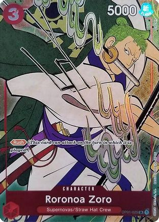 Roronoa Zoro (English Version 1st Anniversary Set) (OP01-025) One